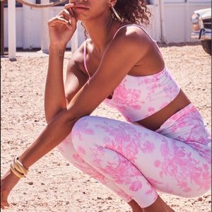 LoveShackFancy X Beach Riot Dana Versailles Pink Legging XS NWOT